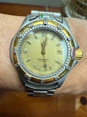 Tag Heuer Two-Tone Gold and Silver Professional 200M Women's Watch